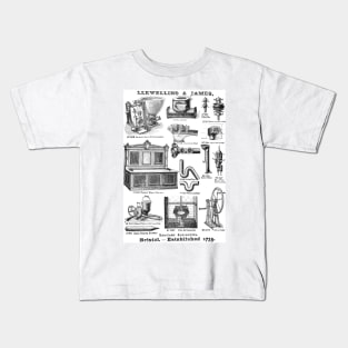Llewellins & James - Sanitary Engineers - 1891 Vintage Advert Kids T-Shirt